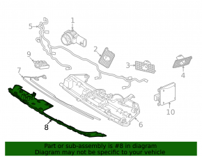 Bracket for the foot-operated tailgate sensor for the Volvo C40 22-24