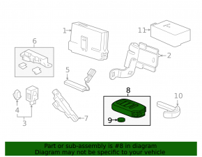 Honda CRZ 11-16 3-button key