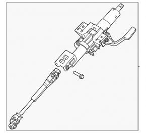 Steering column Nissan Sentra 20-23 with cardan joint