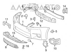 Front Bumper Reinforcement Lexus CT200h 11-13
