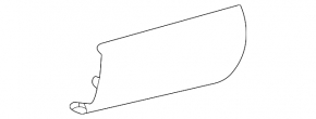 Rear bumper lip cap for towbar Lexus LX600 22-24