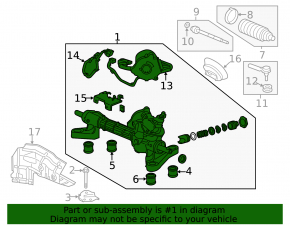 Steering rack EPS Honda CRV 15-16