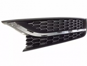 Front bumper grille left VW Passat b7 12-15 USA without fog lights, without molding
