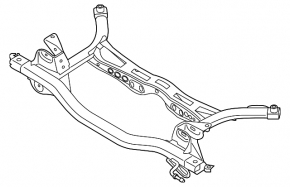 Rear subframe for Volkswagen Golf 22-25 GTI
