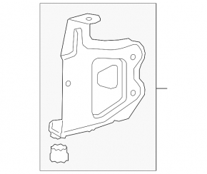 BMW 5 G30 17-20 Air Conditioning Cooler Bracket