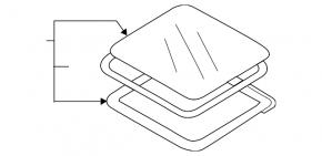 Subaru Forester 19-24 SK sunroof assembly