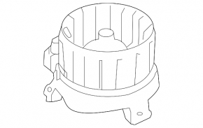 Subaru Impreza 17-23 GK heater fan motor blade broken