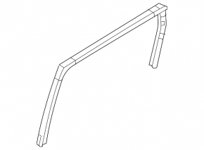 Glass seal rear right Nissan Versa Note 13-19