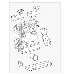 Fuse box under the dashboard Lexus NX200t NX300 NX300h 15-21