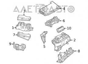 Relay block underhood right Toyota Camry v40 hybrid