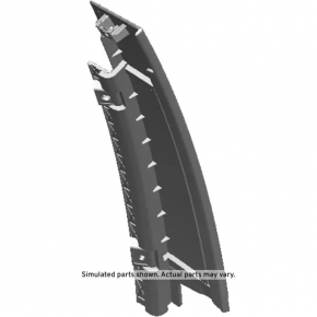 Chevrolet Equinox 20-24 front right side door trim, matte black