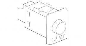TIRE SET button Toyota Avalon 13-18