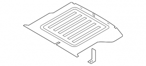 Hyundai Ioniq 17-19 HEV black trunk floor