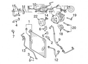 Air conditioning hose, compressor, heater, first Lexus GX470 03-09