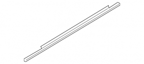 Molding door-glass central front left Audi Q5 8R 09-17 chrome