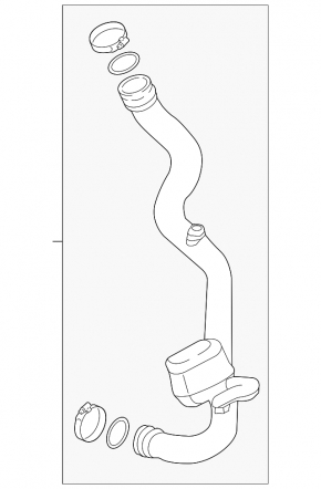 Intercooler pipe left Audi A5 F5 17- 2.0T OEM