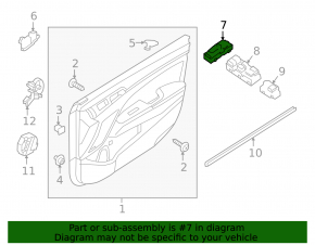 Front right window lift control Hyundai Elantra AD 17-20