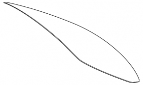 Rear window for Mercedes C-class W205 15-21