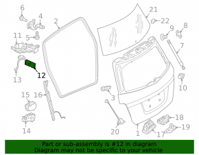 Mercedes GLC 16-22 Trunk Door Block