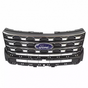 Radiator grill grill Ford Explorer 16-17 rest silver,