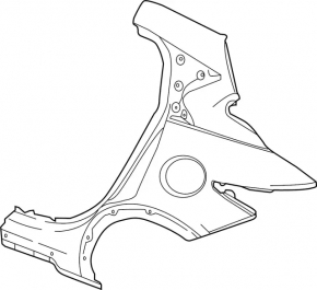 Quarter wing rear right Infiniti QX30 17-19
