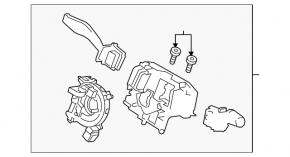 Ford Mustang mk6 15" steering column switch assembly - no switches