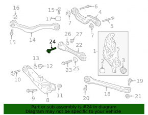 Chevrolet Equinox camber bolt 18-80mm