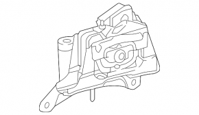 Left engine mount for Toyota Prius 50 Prime 17-22