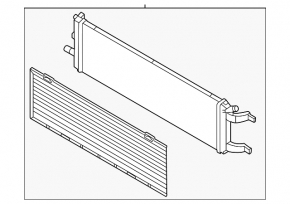 Mitsubishi Outlander 23-26 2.4 PHEV inverter radiator