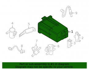 Nissan Pathfinder 13-15 Carbon Canister Absorber Assembly