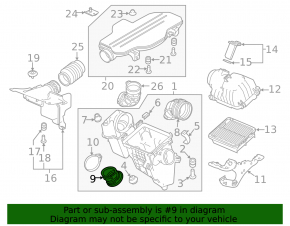 Air duct second Honda Accord 18-22 2.0 hybrid