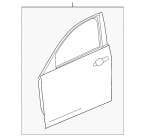 Bare front door left Cadillac ATS 13-