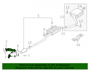 Hyundai Santa FE 21-23 2.5" exhaust pipe with corrugation