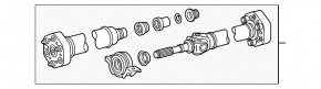 Driveshaft cardan Lexus LS460 07-12 rwd front