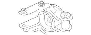 Lower control arm silent block, front left, Volkswagen Atlas Cross Sport 20-26