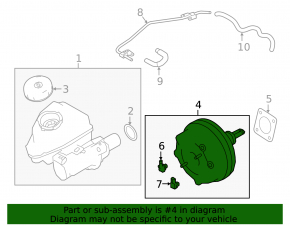 Vacuum Booster Nissan Altima 19-24