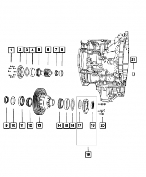 Differential automatic transmission Dodge Journey 11- 3.6 FWD