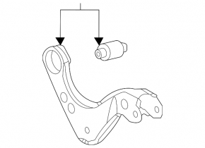 Upper rear left control arm for Toyota Camry v70 18-24