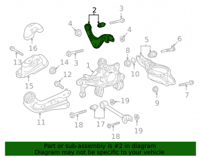 Upper rear left control arm for Toyota Camry v70 18-24