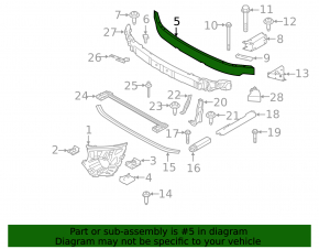 Mini Cooper Countryman F60 17-20 Front Bumper Reinforcement Aluminum