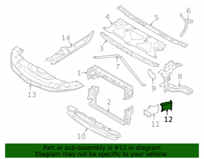 Brake cooling duct right rear BMW 7 G11 G12 16-19