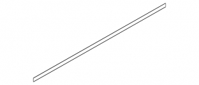 Lower front left door seal BMW X1 E84 13-15