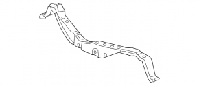 Front bumper bracket, central, horizontal, for Toyota Rav4 13-15 pre-restored models