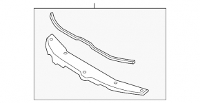 The upper bar of the TV Toyota Land Cruiser 2008-2015 pre-restoration