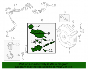 Master brake cylinder with reservoir Hyundai Santa FE 19-20