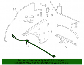 Heated Windscreen Wiper Nozzles BMW 3 F30 12-18