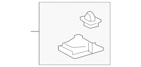 Gray headliner for Toyota Prius V 12-17