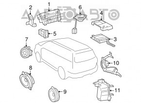 Radio magnet Toyota Sequoia 08-16