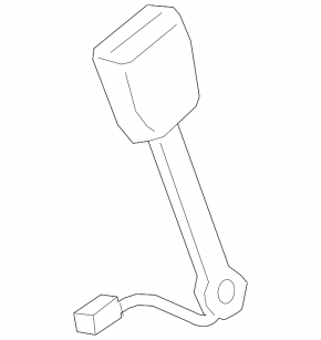 Nissan Murano z52 19-24 driver's seat belt latch with sensor