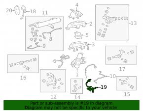 Rear left body tilt sensor Lexus RX350 RX450h 10-15
